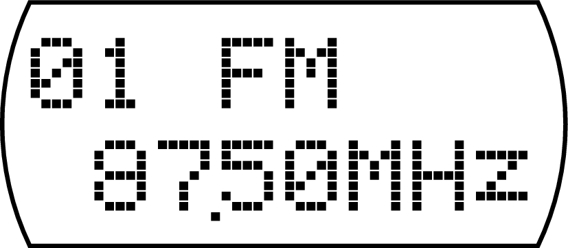 Disp 01 FM 87.50MHz SR5009N